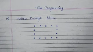 Print Hollow Rectangle Pattern Java Programming Dev Domain