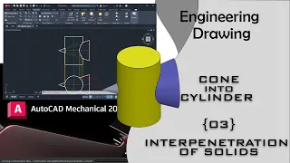 03 Cylinder Cone Interpenetration Of Solids 