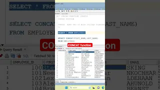 concat function in sql oracle