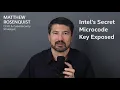 Intel Secret Microcode Keys is Exposed