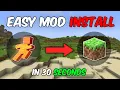 How to Install Minecraft Java Mods in 30 Seconds 2026