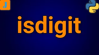 Python isdigit