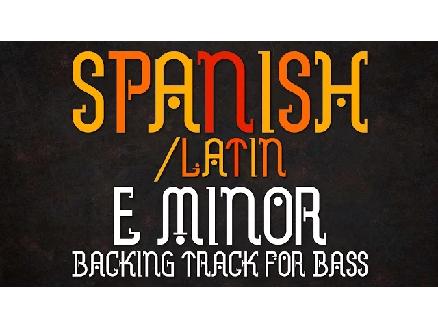 Download MP3 E Harmonic Minor Spanish/Latin Backing Track For Bass