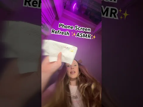 cleaning your phone screen #asmr ✨