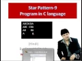 Star Pattern 9 Program in C
