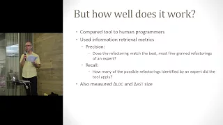 Peter Burka on Crossing the Gap from Imperative to Functional Programming through Refactoring