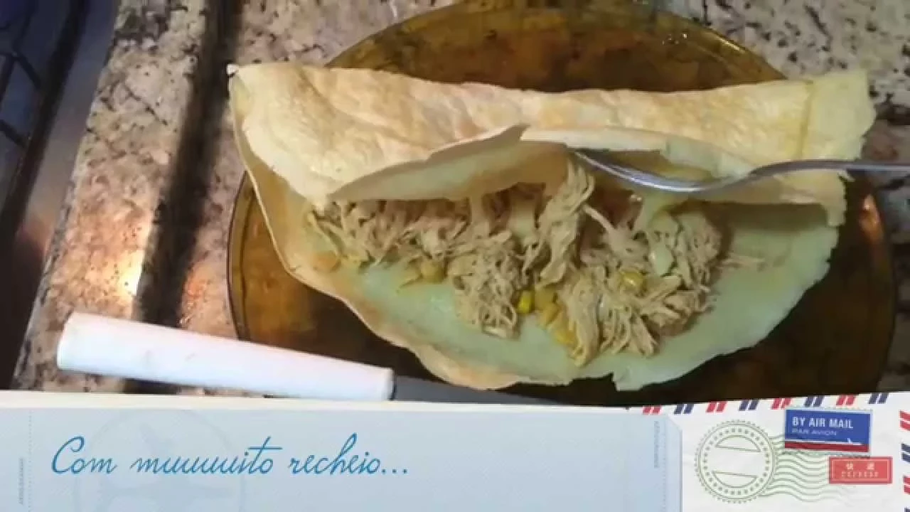 MÃE NA COZINHA! RECEITA: CREPIOCA LIGHT DE FRANGO