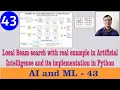 Local Beam search with 8 puzzle example in Artificial Intelligence and its implementation in Python