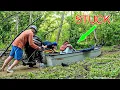 Lagu Pushing A Jet Boat Into Backwater For BIG Bass (Towee Skiff)