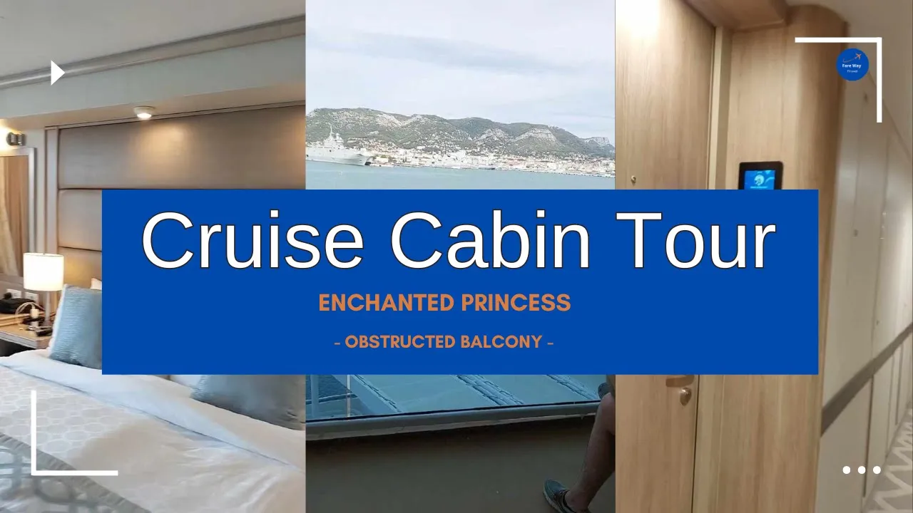 Princess Cruises - Enchanted Princess Obstructed Balcony Cabin Tour