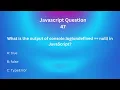 JavaScript Interview Mastery 50 Questions and Answers for Tech Interviews 47
