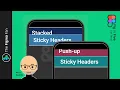 Stacked Push-up Sticky Headers - Fig in Five