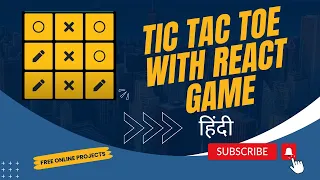 Beginner React JS Project - Tic Tac Toe Game React Hooks Tic Tac Toe in ReactJS React Projects