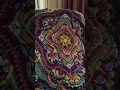 Crochet mandala colorful blanket designs