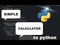 how to make a simple calculator -part 1