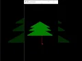 Merry Christmas Tree using Python Turtle Graphics