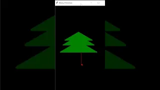 Merry Christmas Tree using Python Turtle Graphics