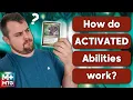 How do ACTIVATED abilities work in Magic the Gathering Manfred Plus Magic
