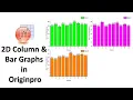 How to create 2D Column and Bar Graphs in Originpro Biostatistics Statistics Bio7
