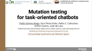 Mutation testing for task-oriented chatbots Tool demo