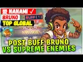 Download Lagu SAVAGE!! Post Buff Bruno VS Supreme Enemies [ Top Global Bruno ] 爱 Nanami ✓ - Mobile Legends Build