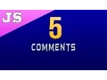 Comments in Javascript - 5