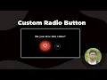 Custom radio button design using html and css - No Javascript Use