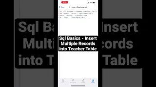 Sql for Beginners - Insert Bulk Records into Teacher Table Full Course Available