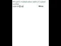 print multiplication table
