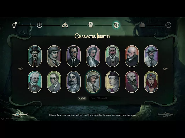 Stygian: Reign of the Old Ones Character Creation