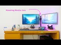 How To Mount Monitor Arm onto IKEA MALM Desk - Desk setup