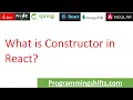 constructor in react