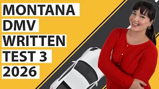 Montana DMV Written Test 3 2026 60 Questions with Explained Answers