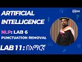 Punctuation Mark Removal NLP Data Preprocessing for Deep Learning Lab 11