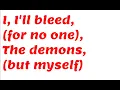 MUDVAYNE - NOT FALLING (Lyric Video)