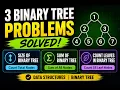 3 Binary Tree Problems in One Size Sum Count Leaves C DSA Interview Questions