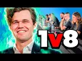 Download Lagu CAN MAGNUS BEAT 8 CHESS.COM EMPLOYEES IN CHESS AT ONCE??