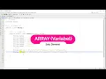 ARRAY Satu Dimensi - Dasar Pemrograman JAVA