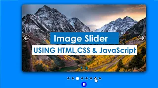 Build an Image Slider from Scratch HTML CSS and JS Tutorial Manual AutoPlay