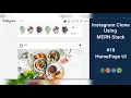 Instagram Clone Using MERN Stack Create Homepage UI