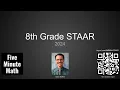 8th Grade Mathematics STAAR 2024 from Five Minute Math