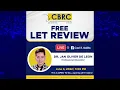 CBRC Lecture: PROFESSIONAL EDUCATION BOOSTER 2022 | Dr. Janus de Leon