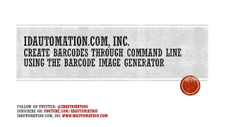 How to Create through Commands using the Barcode