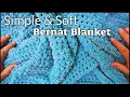 Crochet this SUPER EASY Bernat Blanket