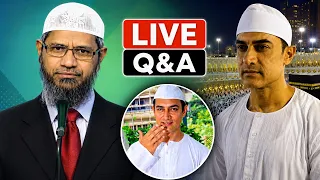 LIVE Dr. Zakir Naik & Actor Aamir Khan | Live Questions & Answers | Hindi/Urdu