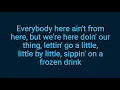 Luke Bryan - One Margarita (lyrics)