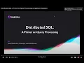 Distributed SQL A Primer on Query Processing SingleStore Webinars