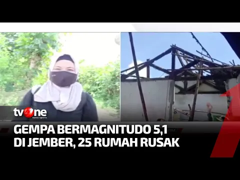 Gempa Magnitudo 5,1 Guncang Jember, Puluhan Rumah Rusak