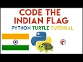 How to create Indian flag using turtle in python