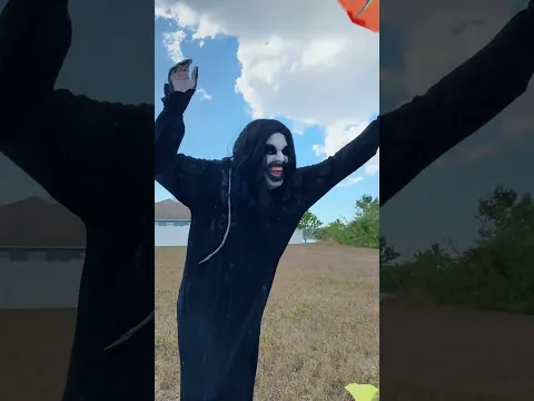 Monster flights a kite 👻🤣